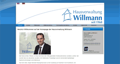 Desktop Screenshot of hausverwaltung-willmann.de