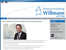 Tablet Screenshot of hausverwaltung-willmann.de